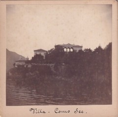 Photo on Cardboard – Italy Villa on Lake Como – Circa 1900