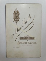 orig. CDV photo photograph old picture woman lady fashion around 1885 Max Balde Salzburg