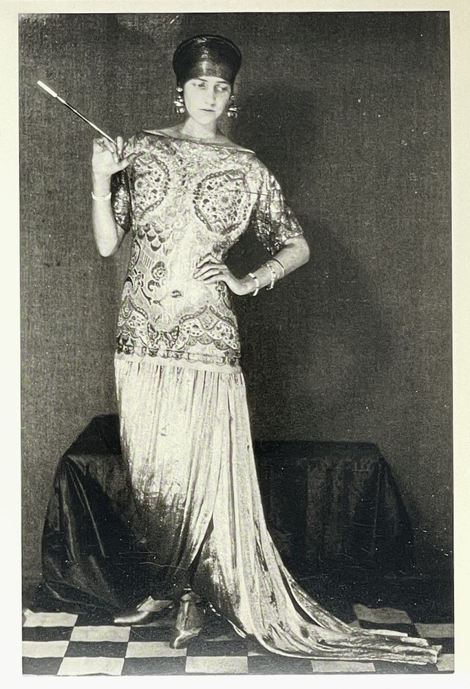 Peggy Guggenheim In Poiret Gown Art Print Card Photo By Man Ray Fotofolio 4”x6”