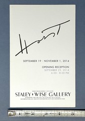 Horst P. Horst (1906-1999) Art Announcement Card 2014 Staley Wise Gallery NYC