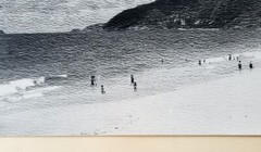 Midcentury Brazilian Hugo Rodrigo Octavio Photograph Rio de Janeiro Beach SIGNED