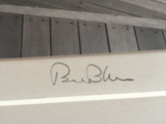 BRUCE BLUM SIGNED B&W Photo Print (10 «X 13») «Looking Out «