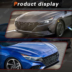 Headlight Assembly for 2021 2022 Hyundai Elantra, Halogen with LED Passenger Sid