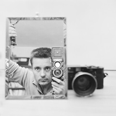 Photo Print On Silver Paper Photographer Self-Portrait 1960 30X30cm