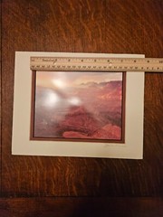 JAMES THOMSON SIGNED PRINT PHOTOGRAPH Clouds Over GRAND CANYON. 10″x 8″