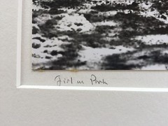 BRUCE BLUM SIGNED B&W Photo Print (10 «X 13») «Girl in Park «