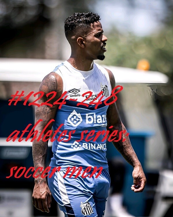 MALE PORTRAIT #1224-248-athletes series -soccer men – free shipping in the usa