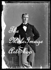 VINTAGE MALE PORTRAIT #930 -‘paresis hall man, nyc 1899’ -free shipping usa