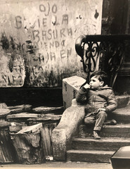 19.5 X 16.25 Black & White Photo By Paul A. Greenberg Titled Poverty’s Child