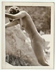 1927 Original EDWIN BOWER HESSER Female Nude Woman Art Deco Silver Gelatin Photo