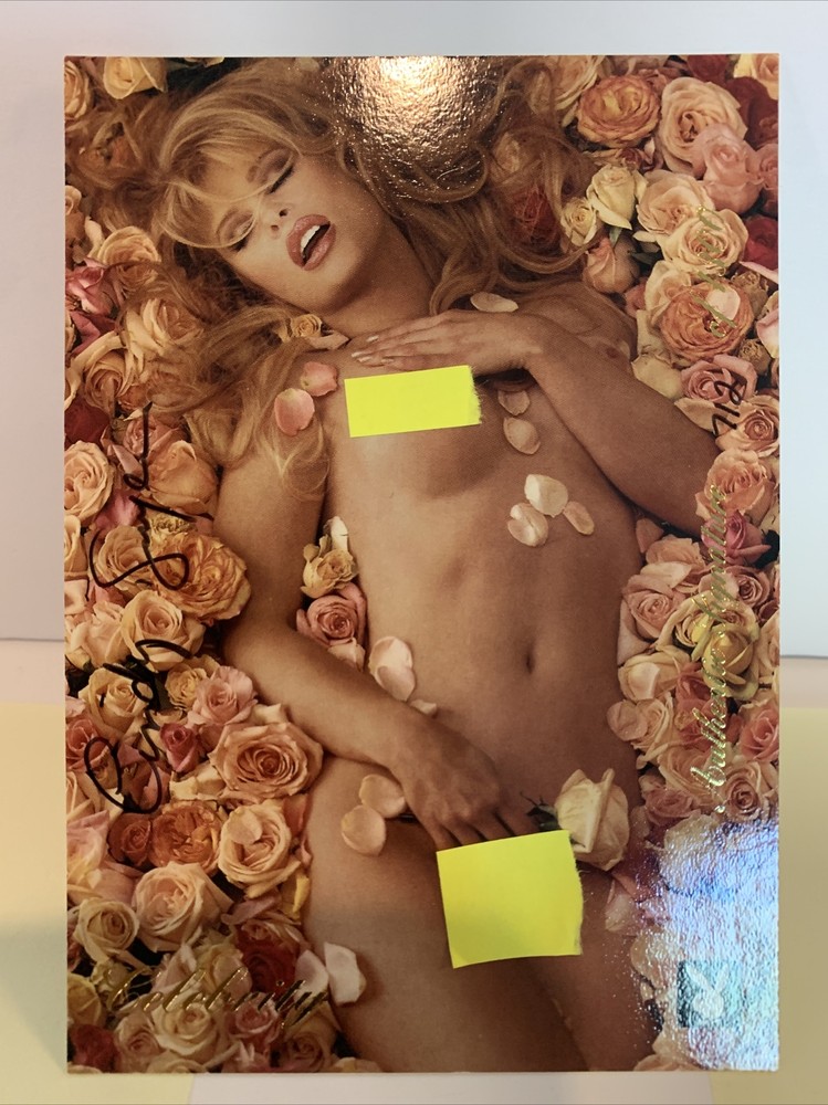 1999 Playboy CINDY GUYER Autograph #712/1300 #3SG 3 1/2×5 Inch Celebrity Card