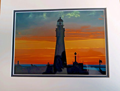 Photograph of Buffalo Lighthouse – TOTAL SIZE11″X14″, PHOTO SIZE 8″X11″ SIGNED