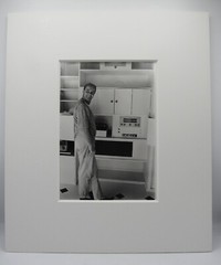 1956 photograph Jack Lemmon at home Roger Marshutz Photoplay Magazine stamp