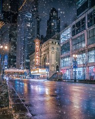 Winter Vibes Chicago, City Architecture, Urban Decor, Chicago Wall Art, Snow at