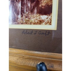 Robert L Craft Signed Vintage Rustic Farmhouse Photos Set of 2 CottageCore