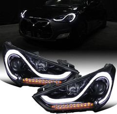– Fits 2012-2017 Hyundai Veloster Upgrade LED Running Light Tube Sequential Turn