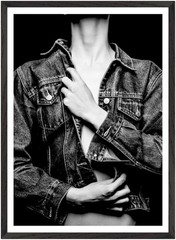 Jean Jacket B&W art photograph