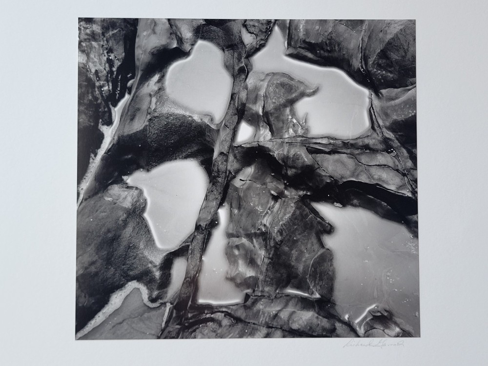 Richard Garrod, black and white photography, Tidepool, Pebble Beach State Park
