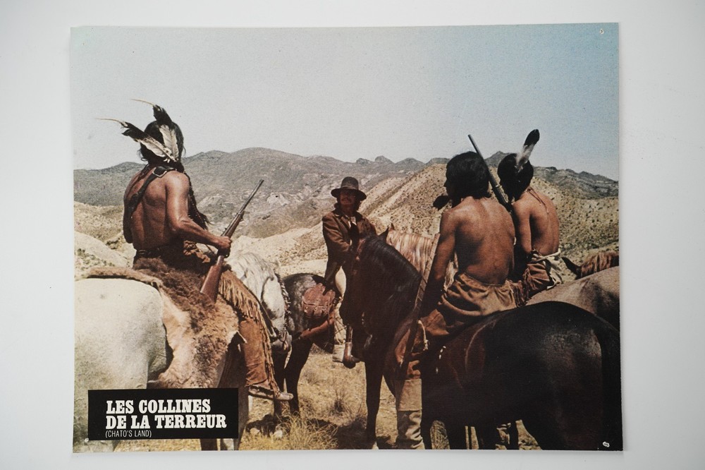 Photo Cinema Lobby Cards The Hills Of Terror (Chato’s Land) 22X28Cm 1970
