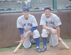 Joe Gordon & George Selkirk-color 8×10 Colorized Print-FREE SHIPPING