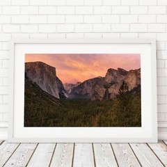 Yosemite Sunset El Capitan Tunnel View Wall Print, Yosemite National Park Photo