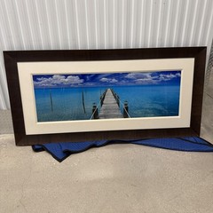 Peter Lik- «Tranquil Blue» 1.5M Framed Picture Dock Florida Keys
