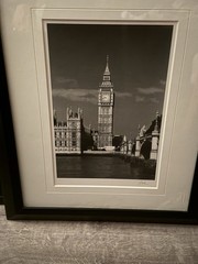 Jesse Kalisher Signed Framed Matted Photograph Big Ben London Black & White Art