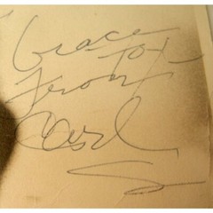 Vintage Carl Sandburg Photograph, inscribed and Signed 11 in. By 14 in.