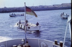 old faded!!!! Cardboard slide HAMBURG PORT??? DIA NO 7