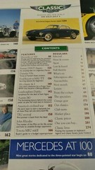 Classic And Sportscar Magazine AUG. 2001 MERCEDES AT 100