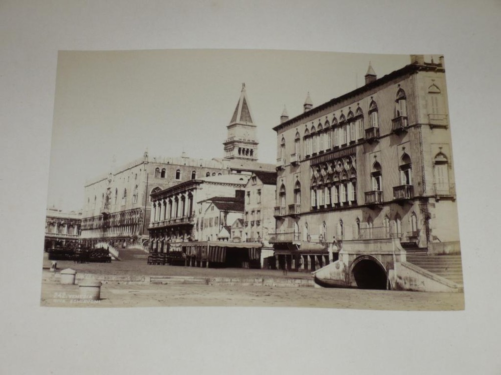 Naya / Venice Venezia 1870 Riva Schiavoni Vintage Albumen Print Photo