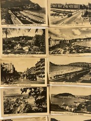 VINTAGE PHOTOS. San Sebastián, La Concha Beach, Avenida de España. Spain
