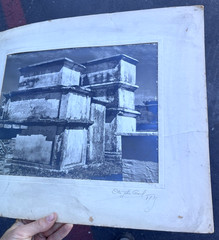 Otto John Gaul Signed Temple of the Frescoes Tulum Mexico Cyanotype Photograph