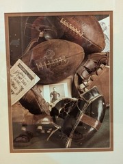 Original Sepia Art Photography Vintage Football Bruce Curtis