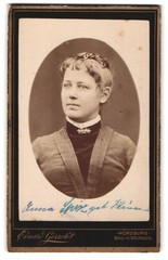 Photography Eduard Gerold, Würzburg, Bad Kissingen, Anna Klüner in portrait