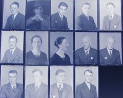 14 Person Portraits Historical Glass Negatives