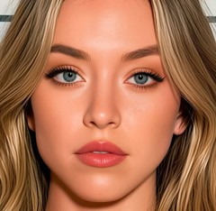 Sexy Sydney Sweeney Mugshot Sultry Slashers Glossy Metal Sign Wall Art 14″ x 11″