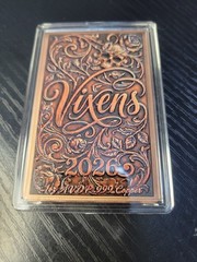 Colorized 1 OZ Vixens 2026 .999 Copper Bar Beautiful Woman Sexy Baddie