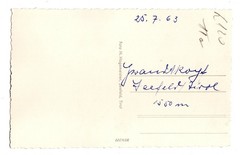 Photography – Funny Grandma in Chairlift Seefeld Tirol Bergbahn 1963 (K1040)
