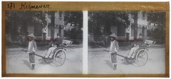 Vietnam Kernevez France Colonialism Photo c1910 Plate De Verre Stereo