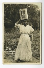 Black Americana Vintage RPPC – Real Photo Postcard – «Water Carrier»