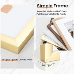 Venusmiles 11×17 inch Picture Frame, 11×17 Photo Frames with 8×12 Removable M…