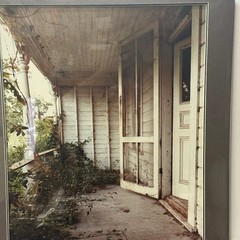 SEALED Matted Michael Sherrill Photo Vacant Farm House Vertical Rustic Art Print