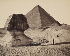 The Sphinx the Great Pyramid and two lesser Pyramid 8×10 Photograph Print 8″x10″