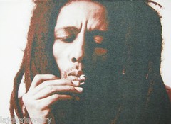 BOB MARLEY SEPIA PHOTO ON CANVAS by GLEN LA FERMAN SIGNED LIMITED EDITION