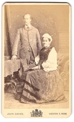 Photograph John Davies, Weston S. Mare, Belle Vue High Street, Dignified Couple