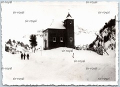 Obertauern 1949 – Chapel – Austria 1940s – Photo 9x6cm