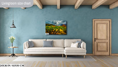 Stormy Glow: Arizona American Southwest Landscape Nature Wall Art Canvas Print