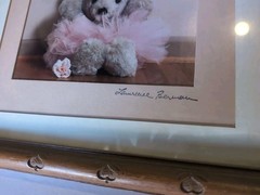 Vintage Framed Teddy Bear Picture By Lawrence Berman – Signed!