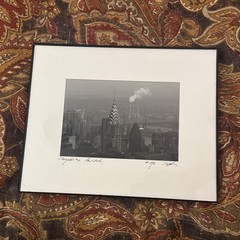 Chrysler Building New York City Black & White Photograph Framed & Signed 1948